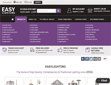 Tablet Screenshot of easylighting.co.uk